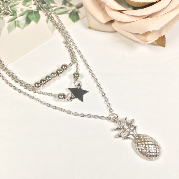 NWT Pineapple Star Gold Anklet Set - Picture 6 of 7